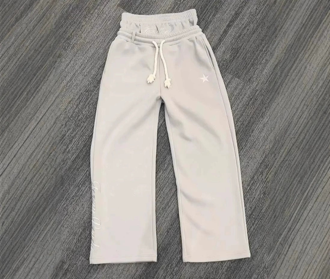 Double waisted pants (grey)