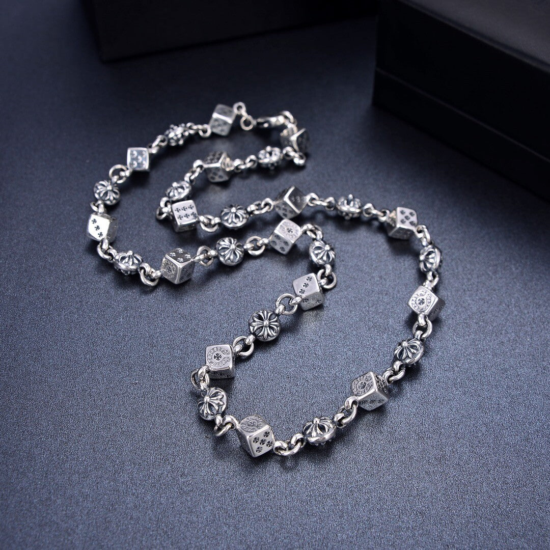 Chrome heart Dice Chain